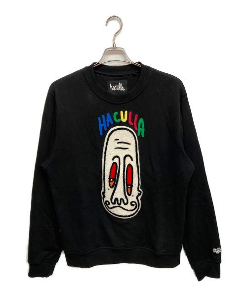 haculla（ハキュラ）haculla (ハキュラ) graphic print sweatshirt ブラック サイズ:Ｍの古着・服飾アイテム