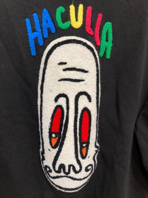 haculla（ハキュラ）haculla (ハキュラ) graphic print sweatshirt ブラック サイズ:Ｍの古着・服飾アイテム