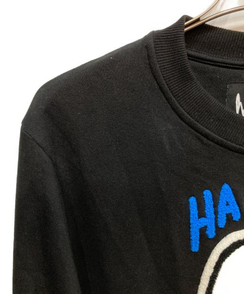 haculla（ハキュラ）haculla (ハキュラ) graphic print sweatshirt ブラック サイズ:Ｍの古着・服飾アイテム