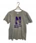 Champion（チャンピオン）の古着「染み込みプリントTシャツ」｜グレー