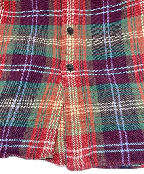POLO RALPH LAUREN（ポロ・ラルフローレン）POLO RALPH LAUREN (ポロ・ラルフローレン) チェック ネルシャツ オレンジ×グリーン サイズ:Mの古着・服飾アイテム