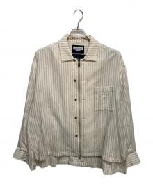 MAISON SPECIAL（メゾンスペシャル）の古着「Prime-Over 2way Zip Shirts」｜ホワイト×ベージュ
