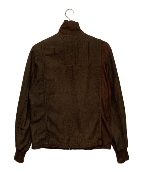 GRIFFIN（グリフィン）GRIFFIN (グリフィン) ヘリンボーンジップアップジャケット ブラウン サイズ:３２の古着・服飾アイテム
