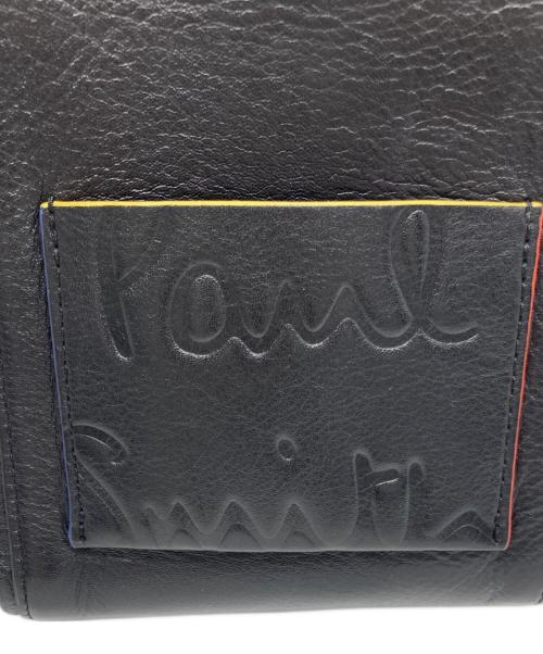 PAUL SMITH（ポールスミス）PAUL SMITH (ポールスミス) ブランデッドカラーエッジクロスボディバッグ ブラックの古着・服飾アイテム