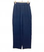 theoryセオリー）の古着「Satin Crepe Straight Pull On Pant」｜ネイビー