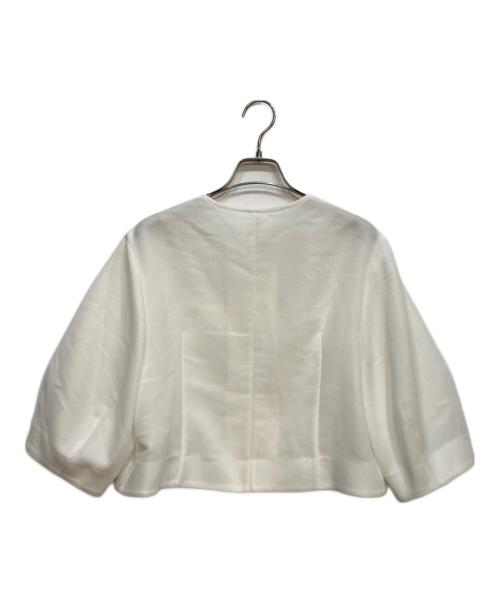 allureville（アルアバイル）allureville (アルアバイル) カラミノーカラージャケット ホワイト サイズ:1の古着・服飾アイテム