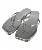 TKEESティキーズ）の古着「Square Toe Lily Mirror Chrome」｜シルバー