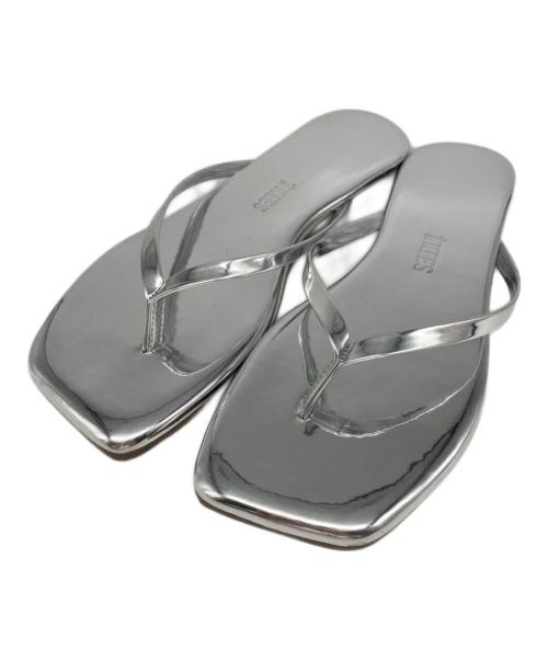 TKEES（ティキーズ）TKEES (ティキーズ) Square Toe Lily Mirror Chrome シルバー サイズ:36の古着・服飾アイテム