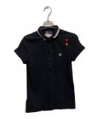 FRED PERRY×AMY WINEHOUSEフレッドペリー×アイミー・ワインハウス）の古着「ポロシャツ」｜ブラック