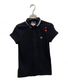 FRED PERRY×AMY WINEHOUSE（フレッドペリー×アイミー・ワインハウス）の古着「ポロシャツ」｜ブラック