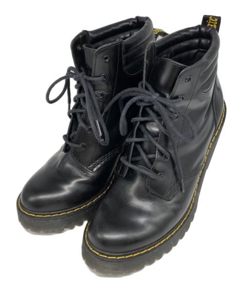 Dr.Martens（ドクターマーチン）Dr.Martens (ドクターマーチン) 6EYEヒールブーツ ブラック サイズ:5の古着・服飾アイテム