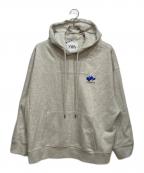 ZARA×ADER errorザラ×アーダーエラー）の古着「Embroidery Hooded Sweatshirt」｜グレー