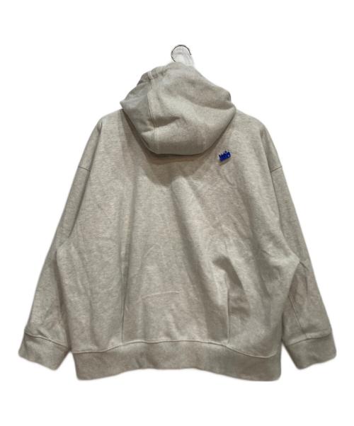 ZARA（ザラ）ZARA (ザラ) ADER error (アーダーエラー) Embroidery Hooded Sweatshirt グレー サイズ:Mの古着・服飾アイテム