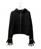 65537ロクゴーゴーサンナナ）の古着「Glove Zip Hoodie」｜ブラック