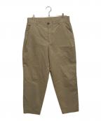 LOOPEルーペ）の古着「OUTSIDE PLEATED TROUSERS/アウトサイドプリーツトラウザーズ」｜ベージュ