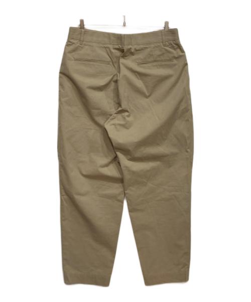LOOPE（ルーペ）LOOPE (ルーペ) OUTSIDE PLEATED TROUSERS/アウトサイドプリーツトラウザーズ ベージュ サイズ:35（実寸参照）の古着・服飾アイテム