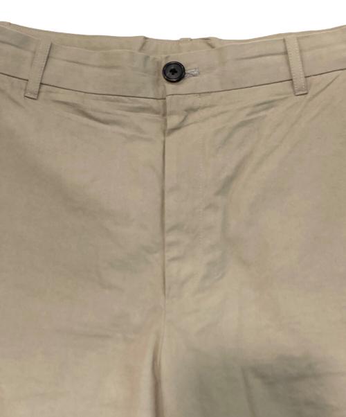 LOOPE（ルーペ）LOOPE (ルーペ) OUTSIDE PLEATED TROUSERS/アウトサイドプリーツトラウザーズ ベージュ サイズ:35（実寸参照）の古着・服飾アイテム