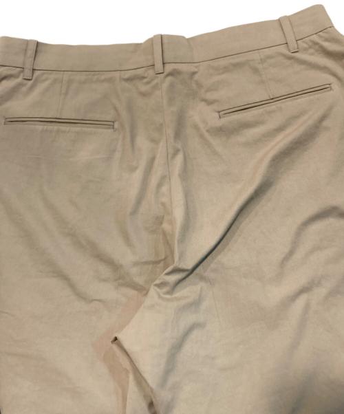 LOOPE（ルーペ）LOOPE (ルーペ) OUTSIDE PLEATED TROUSERS/アウトサイドプリーツトラウザーズ ベージュ サイズ:35（実寸参照）の古着・服飾アイテム