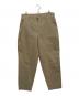 LOOPE（ルーペ）の古着「OUTSIDE PLEATED TROUSERS/アウトサイドプリーツトラウザーズ」｜ベージュ