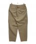 LOOPE (ルーペ) OUTSIDE PLEATED TROUSERS/アウトサイドプリーツトラウザーズ ベージュ サイズ:35（実寸参照）：7000円