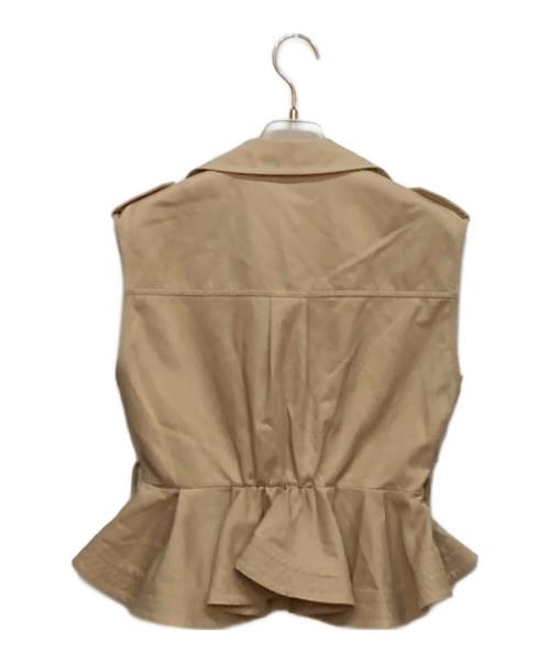 Snidel（スナイデル）Snidel (スナイデル) トレンチチュールセットドレス ホワイト×ベージュの古着・服飾アイテム