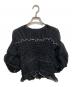 CLANE（クラネ）の古着「COLOR STITCHED SHIRRING TOPS」｜ブラック