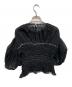 CLANE (クラネ) COLOR STITCHED SHIRRING TOPS ブラック サイズ:1：8000円