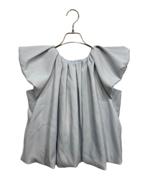 acka（エーシーケーエー）acka (エーシーケーエー) drape volume tops スカイブルー サイズ: freeの古着・服飾アイテム
