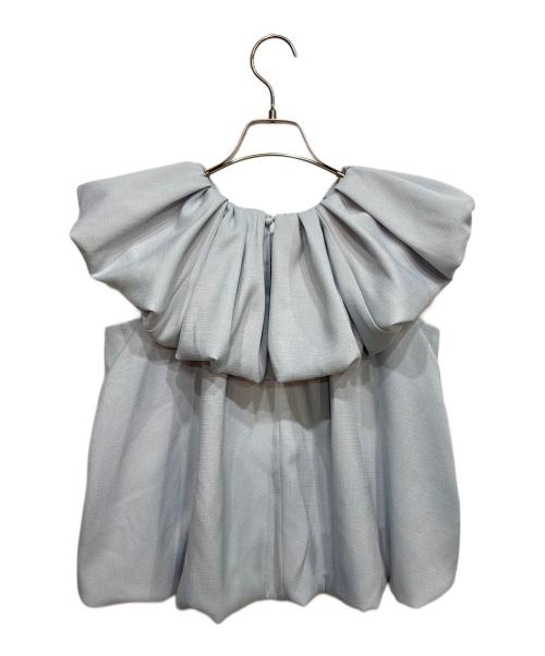 acka（エーシーケーエー）acka (エーシーケーエー) drape volume tops スカイブルー サイズ: freeの古着・服飾アイテム