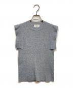 CLANEクラネ）の古着「SQUARE SLEEVE KNIT TOPS」｜グレー