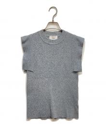 CLANE（クラネ）の古着「SQUARE SLEEVE KNIT TOPS」｜グレー