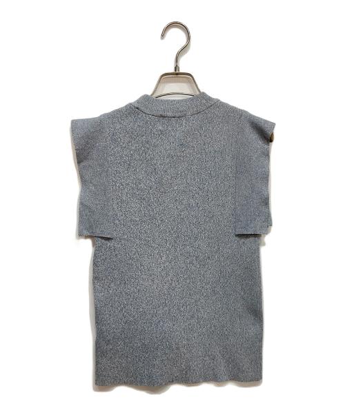 CLANE（クラネ）CLANE (クラネ) SQUARE SLEEVE KNIT TOPS グレー サイズ:1の古着・服飾アイテム