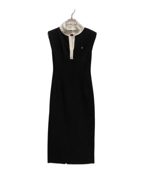 HER LIP TO（ハーリップトゥ）HER LIP TO (ハーリップトゥ) French Sleeve Polo Long Dress ブラック サイズ:Sの古着・服飾アイテム