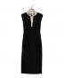 HER LIP TO（ハーリップトゥ）の古着「French Sleeve Polo Long Dress」｜ブラック