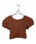 CLANE（クラネ）の古着「W FACE SHIRRING TOPS」｜ブラウン