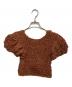 CLANE (クラネ) W FACE SHIRRING TOPS ブラウン サイズ:1：6000円