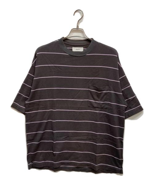 MARKA（マーカ）MARKA (マーカ) BORDER TEE S/S ピンク×グレー サイズ:2の古着・服飾アイテム