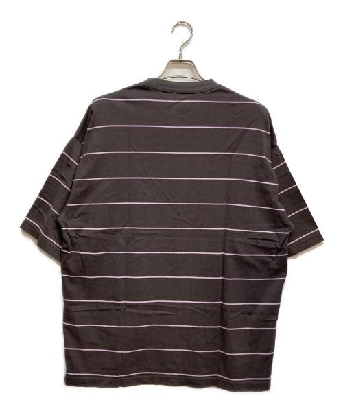 MARKA（マーカ）MARKA (マーカ) BORDER TEE S/S ピンク×グレー サイズ:2の古着・服飾アイテム
