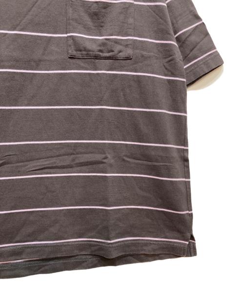 MARKA（マーカ）MARKA (マーカ) BORDER TEE S/S ピンク×グレー サイズ:2の古着・服飾アイテム