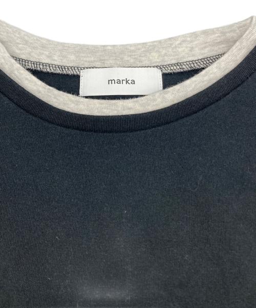 MARKA（マーカ）marka (マーカ) LAYERED TEE グレー×ブラック サイズ:2の古着・服飾アイテム