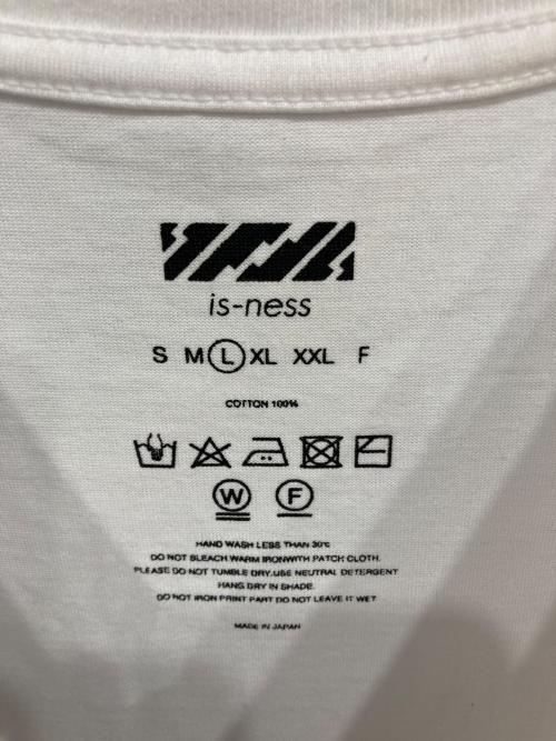 is-ness（イズネス）is-ness (イズネス) BALLOON SHORT SLEEVE T-SHIRT ホワイト サイズ:Lの古着・服飾アイテム