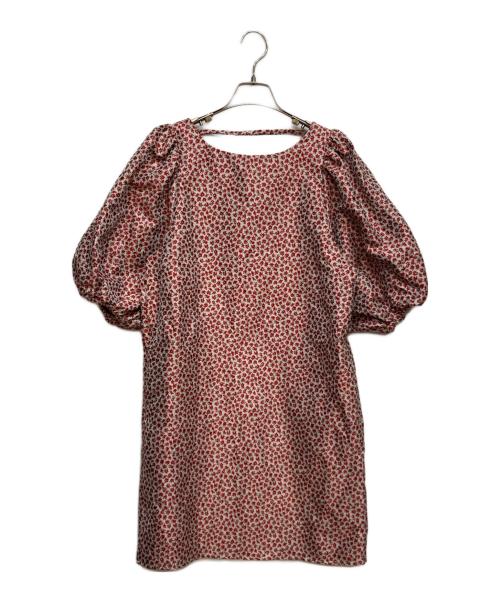 Lil Ambition（リル アンビション）Lil Ambition (リル アンビション) パフ スリーブ ミニワンピース レッド サイズ:Mの古着・服飾アイテム