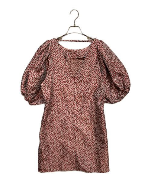 Lil Ambition（リル アンビション）Lil Ambition (リル アンビション) パフ スリーブ ミニワンピース レッド サイズ:Mの古着・服飾アイテム