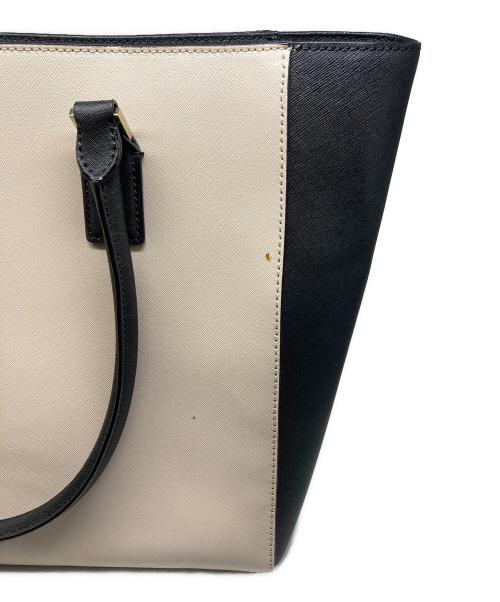 Kate Spade（ケイトスペード）Kate Spade (ケイトスペード) トートバッグ ベージュ×ブラックの古着・服飾アイテム