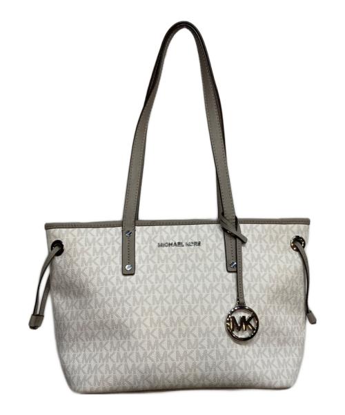 MICHAEL KORS（マイケルコース）MICHAEL KORS (マイケルコース) シグネチャーハンドバッグ グレーの古着・服飾アイテム
