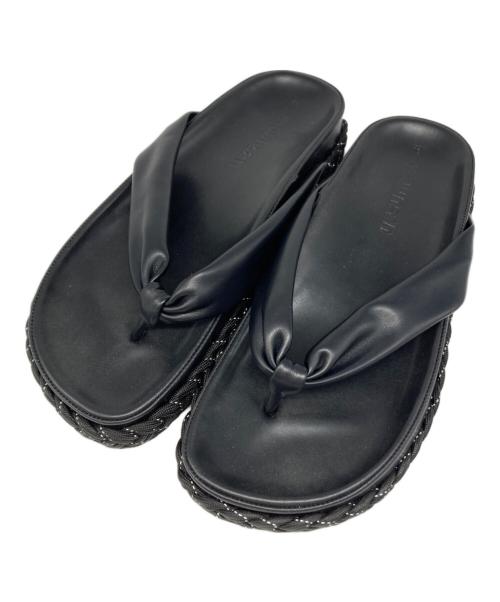 muunsan（ムンサン）muunsan (ムンサン) PICKA トングサンダル ブラック サイズ:36の古着・服飾アイテム