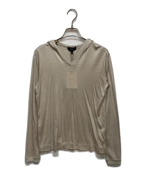 theory（セオリー）theory (セオリー) イージーリブフーディー ベージュ サイズ:ｐ 未使用品の古着・服飾アイテム