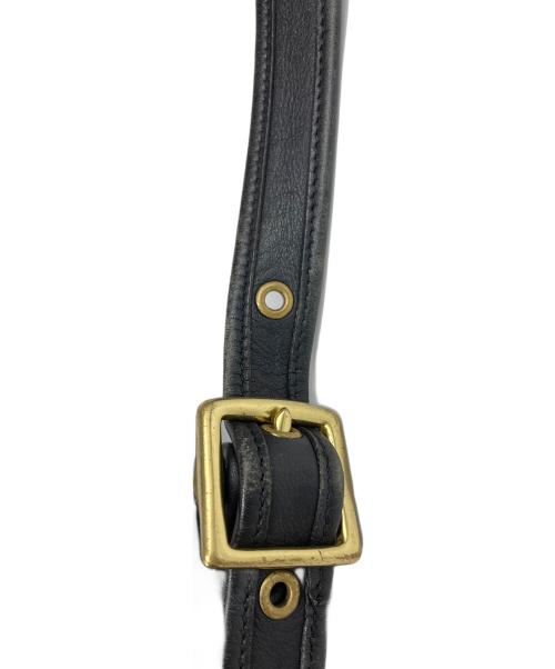 COACH（コーチ）COACH (コーチ) ランブラーターンロック フラップ レザー ショルダーバッグ ブラックの古着・服飾アイテム