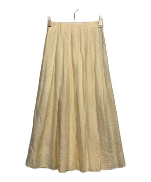BALLSEY（ボールジィ）BALLSEY (ボールジィ) コットンドビーツイル タックプリーツロングスカート アイボリー サイズ:32の古着・服飾アイテム