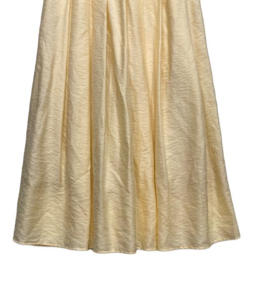 BALLSEY（ボールジィ）BALLSEY (ボールジィ) コットンドビーツイル タックプリーツロングスカート アイボリー サイズ:32の古着・服飾アイテム